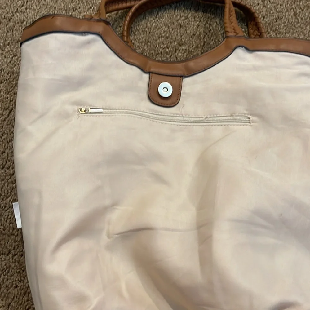 Time and Tru Sea Sun Salt straw Tote - Picture 5 of 6